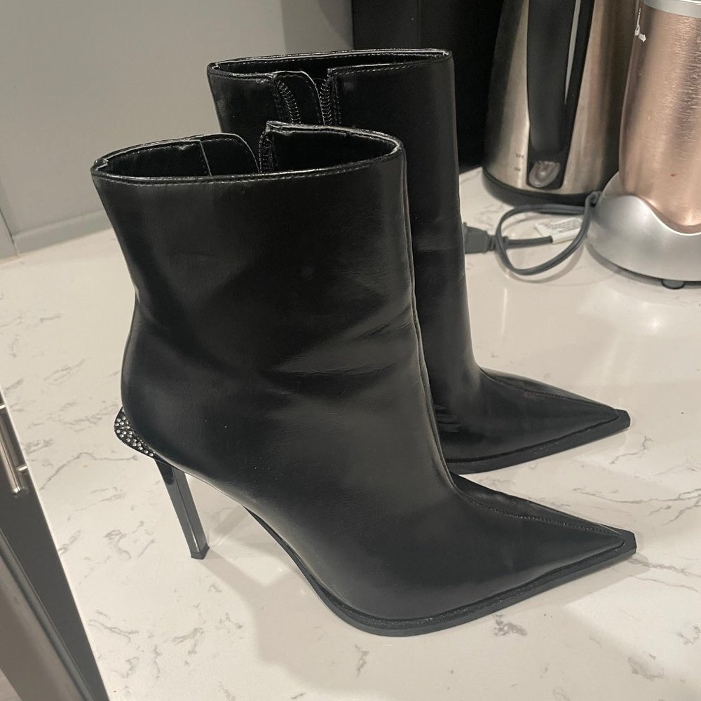 Zara Black Booties (Size 6.5)